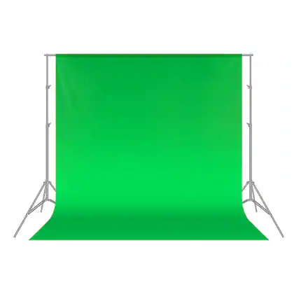 Front. Neewer - 6x9ft Collapsible Green Photography Backdrop, Polyester, Studio - Green.