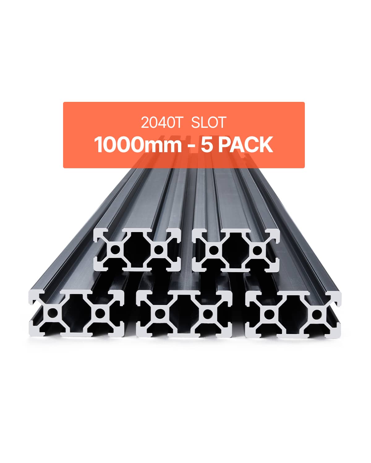 VEVOR - 5PCS 39.4 in (1000mm) T Slot 2040 Aluminum Extrusion Profile, European Standard Anodized Linear Rail, High-Strength - Black price history on PriceWatchPro