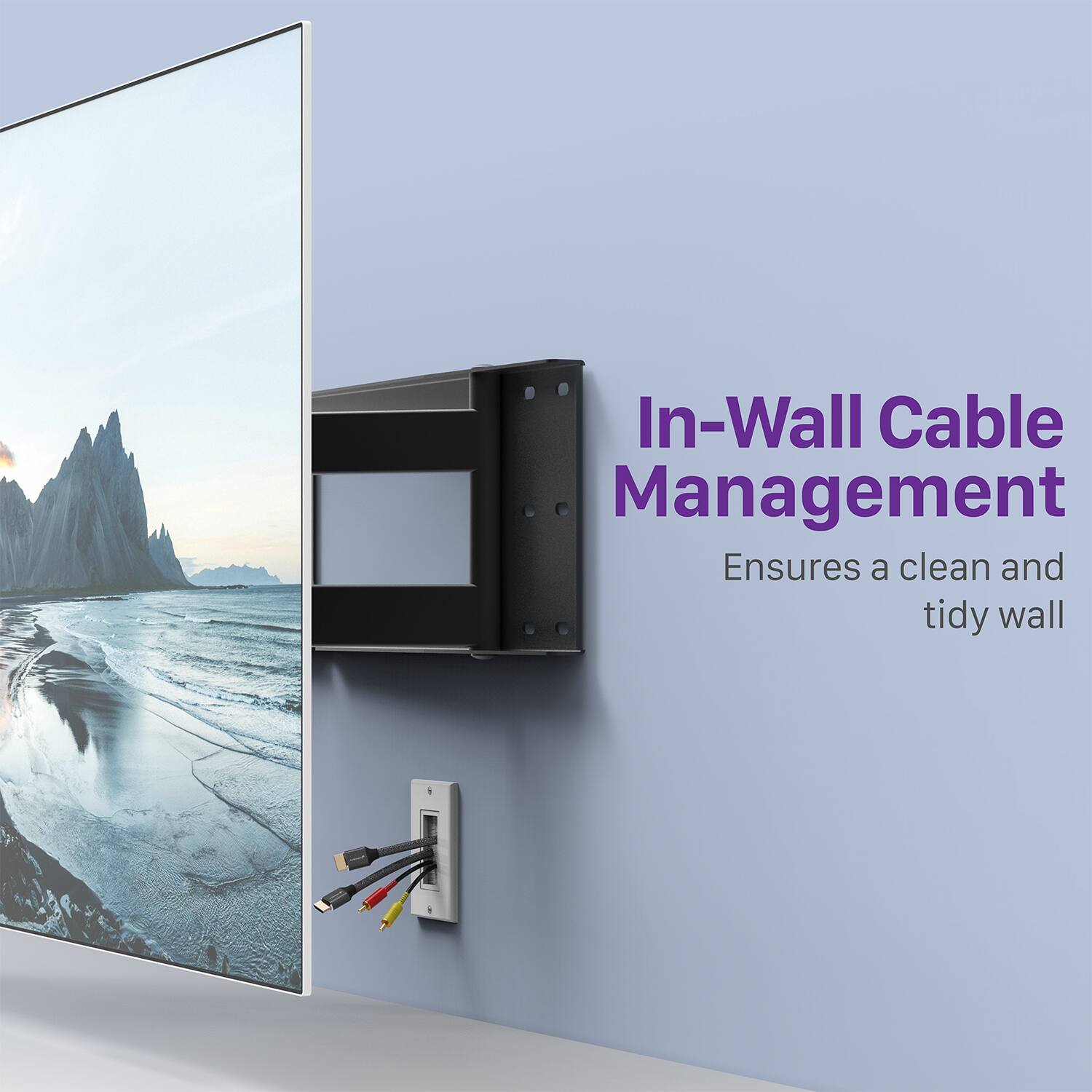 In-Wall Cable Management

Ensures a clean and tidy wall