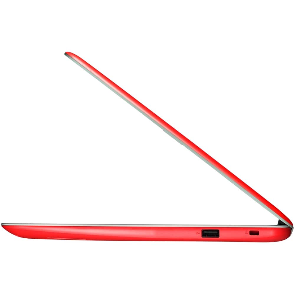 Angle. ASUS - C300SA 13.3" Chromebook - Intel Celeron - 4GB Memory - 16GB eMMC Flash Memory - Red.