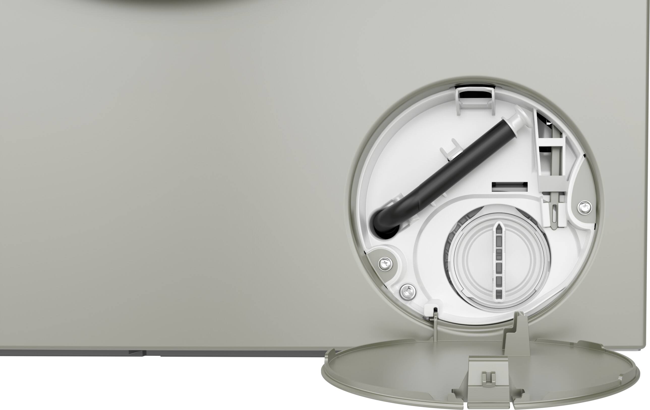 Alt View 27. Bosch - 800 Series 2.4 Cu. Ft. High-Efficiency Stackable Smart Front Load Washer with Steam and 4D Wash System - Pearl steel.