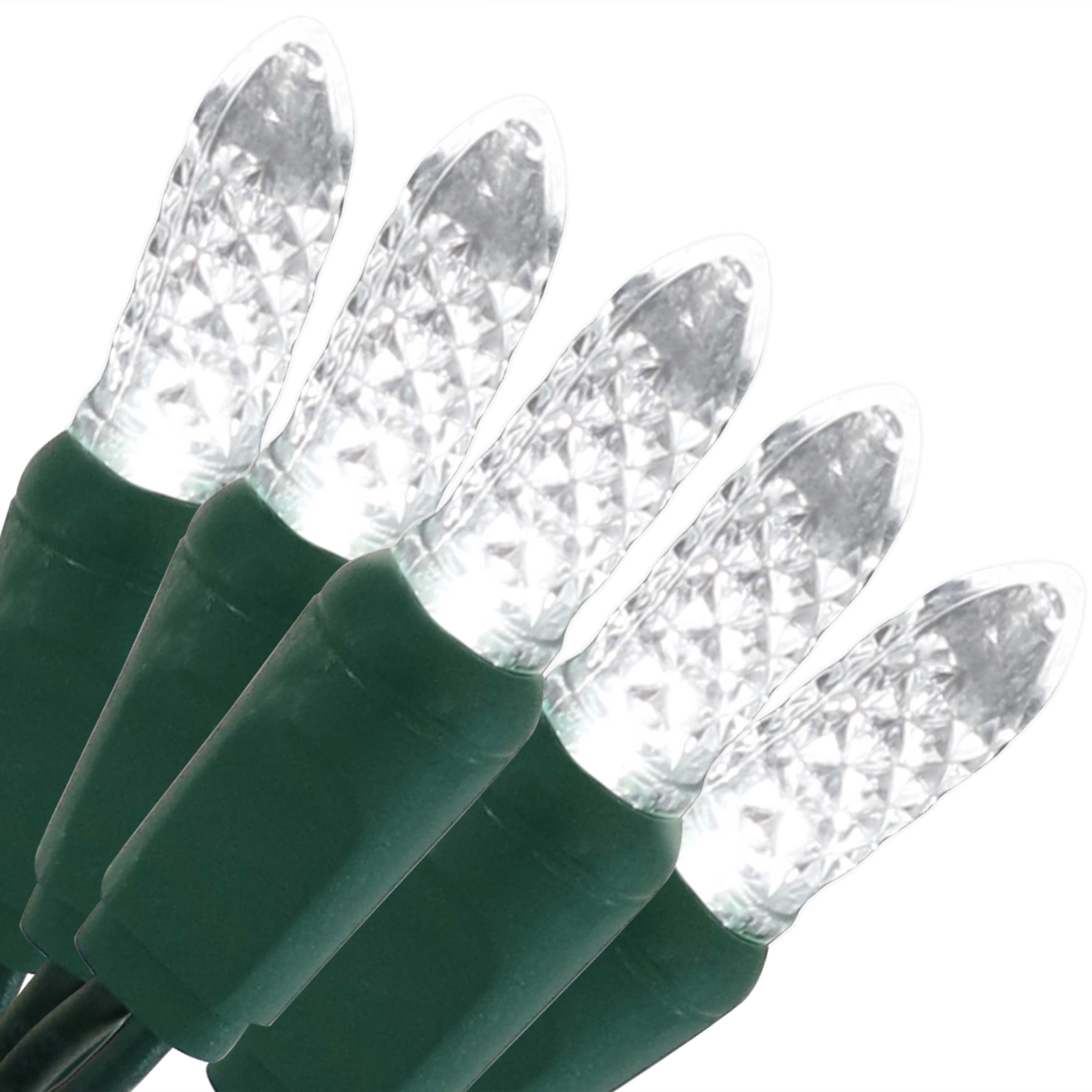 Sunnydaze - 70 Ct Indoor and Outdoor Holiday LED String Lights - 21 ft - White