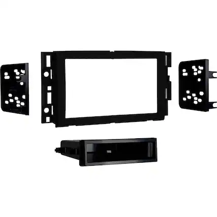 Front. Metra - Dash Kit for Select 2006-2023 Chevrolet GMC Buick Pontiac Hummer Saturn DIN - Matte Black.