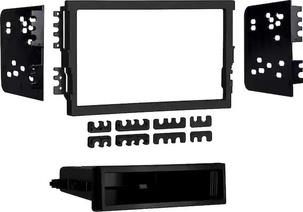 Front. Metra - Dash Kit for Select 1996-2006 Hyundai Elantra Santa DIN DDIN - Black.