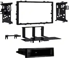 Front. Metra - Dash Kit for Select 1990-2006 Honda Civic CR-V Accord Odyssey TL Integra CL Prelude DDIN - Black.