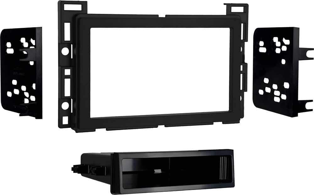 Metra - Dash Kit for Select 2004-2012 Chevrolet Pontiac DIN DDIN - Matte Black - Front_Zoom