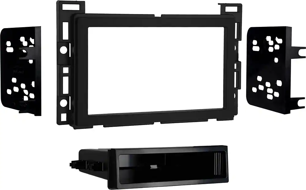 Metra - Dash Kit for Select 2004-2012 Chevrolet Pontiac DIN DDIN - Matte Black