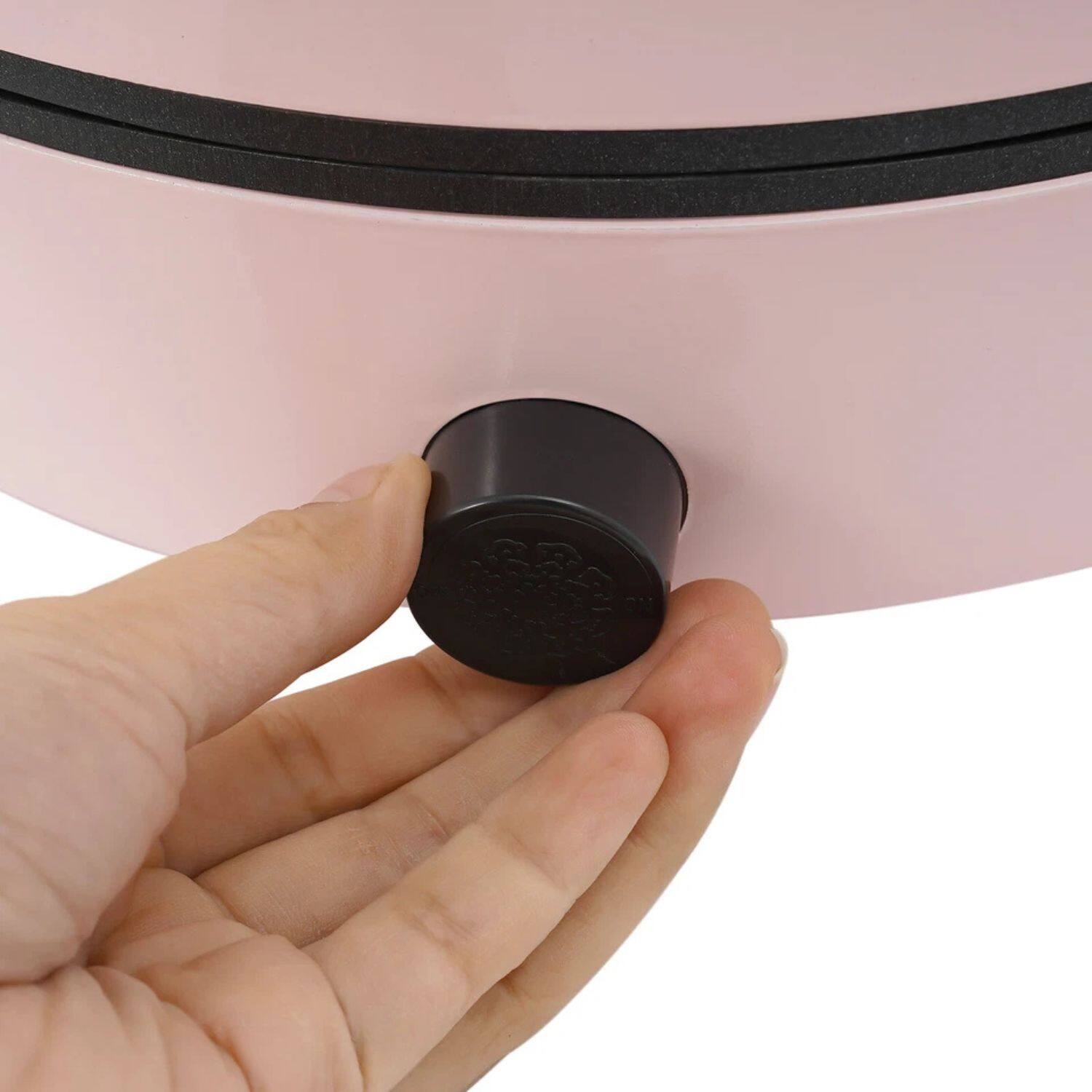 Alt View 2. Home Collection - 1400W Electric Pancake Maker – Non-Stick Pancake Pan and BBQ Grill Plate Machine, 110V Countertop Cooker - Black.