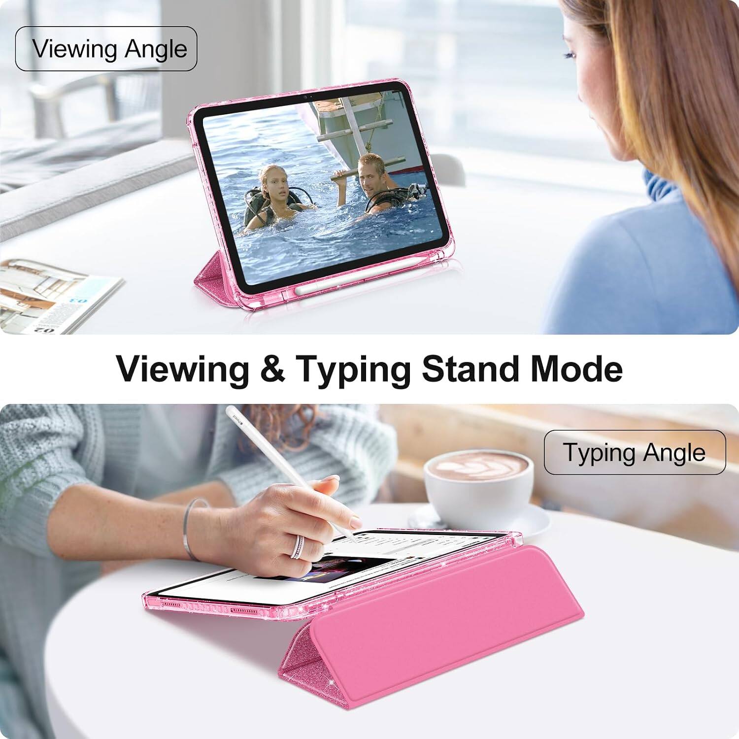 Viewing Angle

Viewing & Typing Stand Mode

Typing Angle
