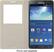 Alt View 3. Samsung - S-View Flip Cover for Samsung Galaxy Note 3 Cell Phones - Oatmeal.
