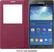 Alt View 3. Samsung - S-View Flip Cover for Samsung Galaxy Note 3 Cell Phones - Plum Red.