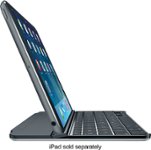 Angle. Logitech - Ultrathin Keyboard Cover for Apple® iPad® mini, iPad mini 2 and iPad mini 3 - Space Gray.