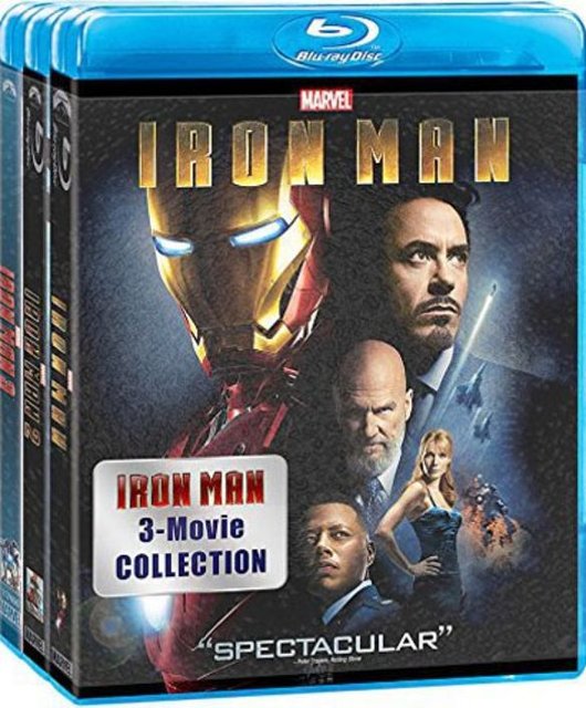 Front Standard. Iron Man: 3 Movie Collection [3 Discs] [Blu-ray].