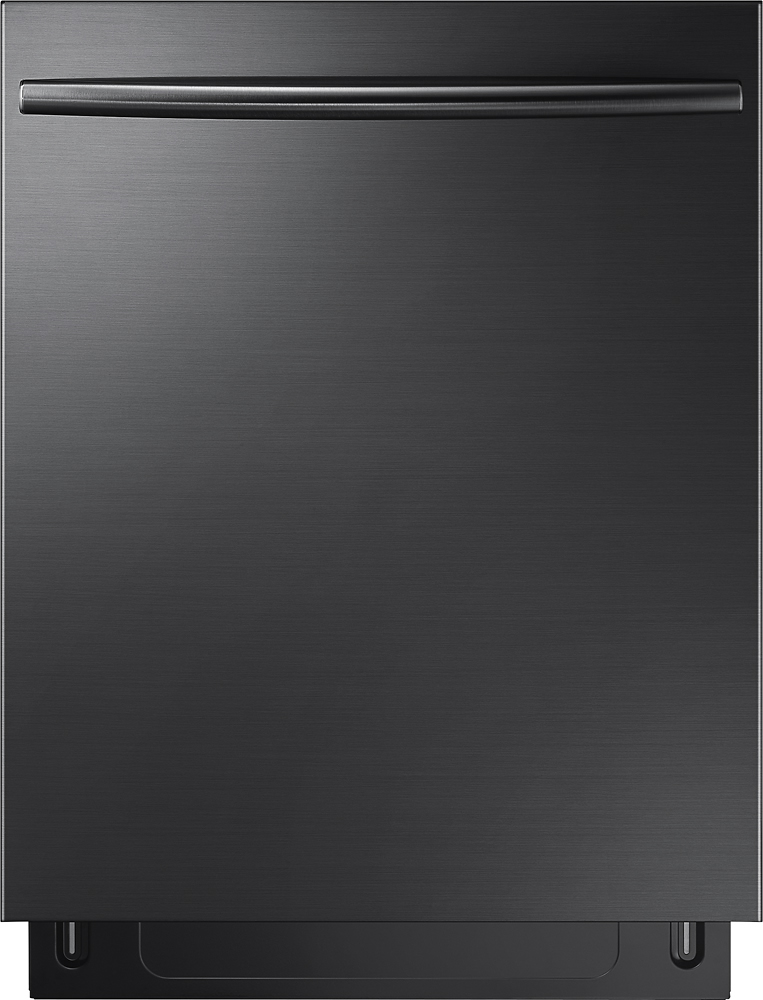 black stainless dishwasher cover