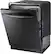 Alt View 11. Samsung - Samsung-StormWash™, 3rd Rack, 24" Top Control Fingerprint Resistant Built-In Dishwasher-Black Stainless Steel - Black stainless steel.