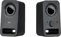 Logitech - z150 2.0 Multimedia Speakers (2-Piece) - Black - Front_Zoom