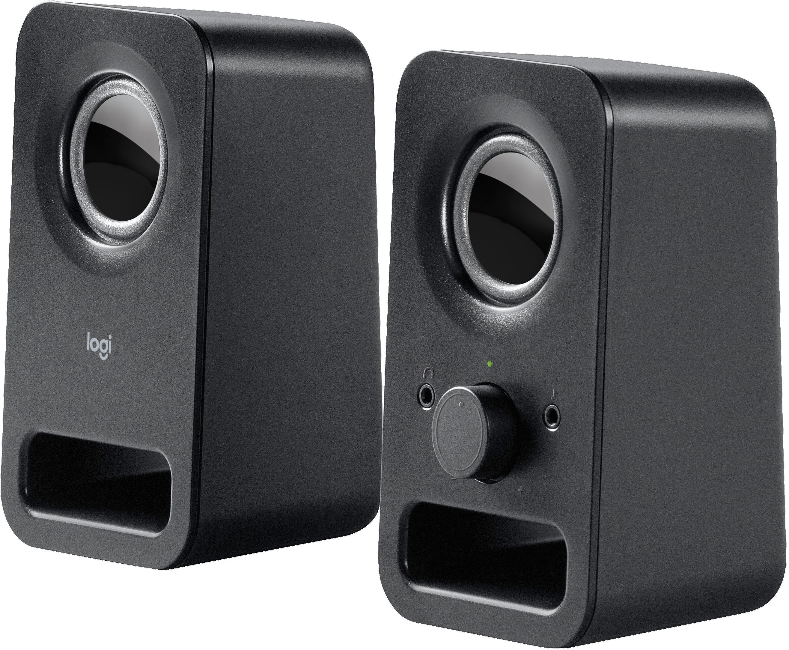 Alt View 12. Logitech - z150 2.0 Multimedia Speakers (2-Piece) - Black.