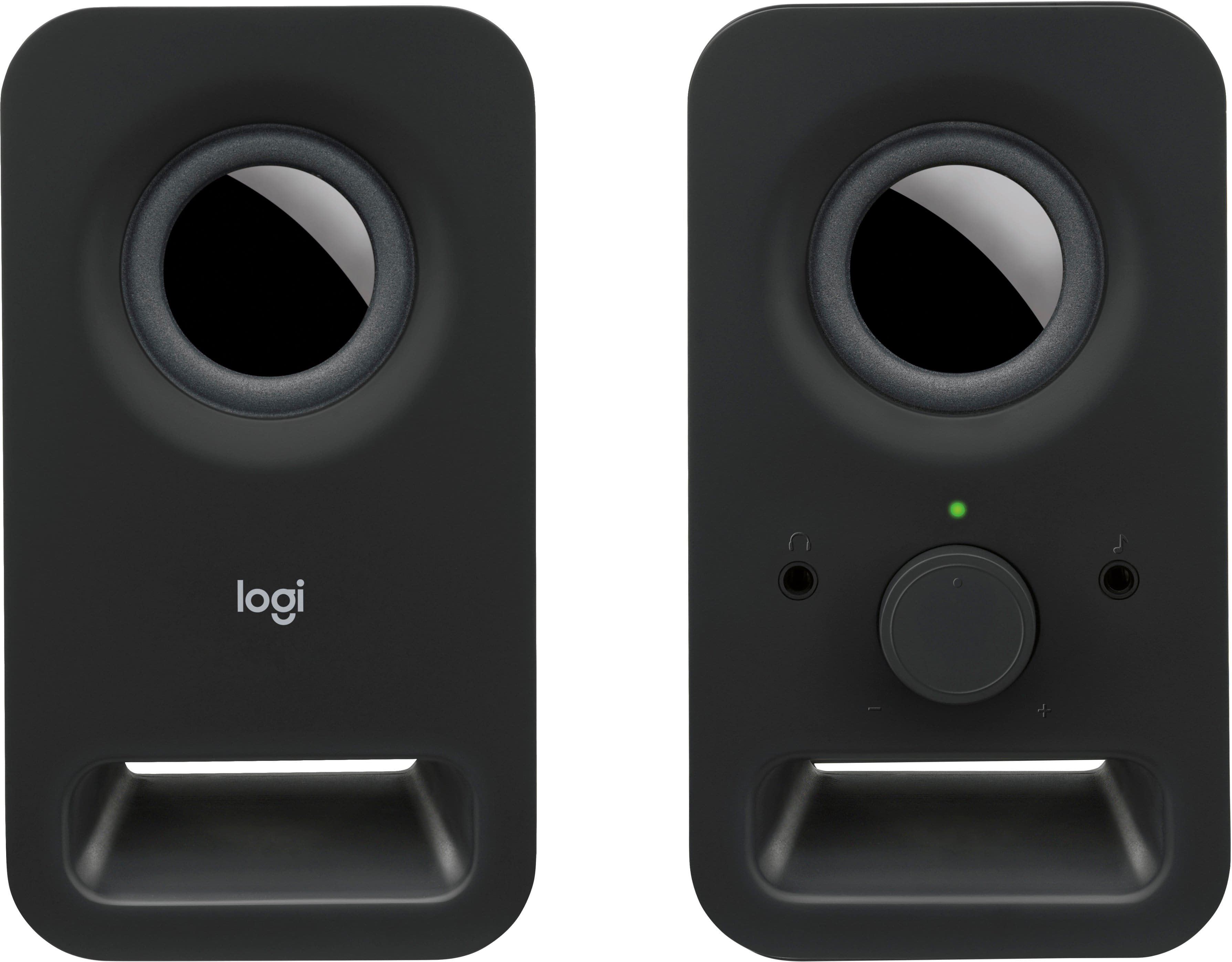 Alt View 13. Logitech - z150 2.0 Multimedia Speakers (2-Piece) - Black.