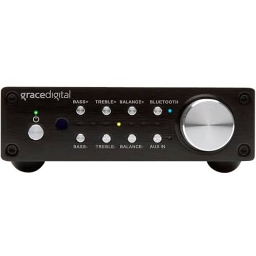 Front. Grace Digital - 100W 2.0-Ch. Amplifier - Black.