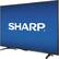 Left. Sharp - 55" Class (54.6" Diag.) - LED - 1080p - Smart - HDTV Roku TV.