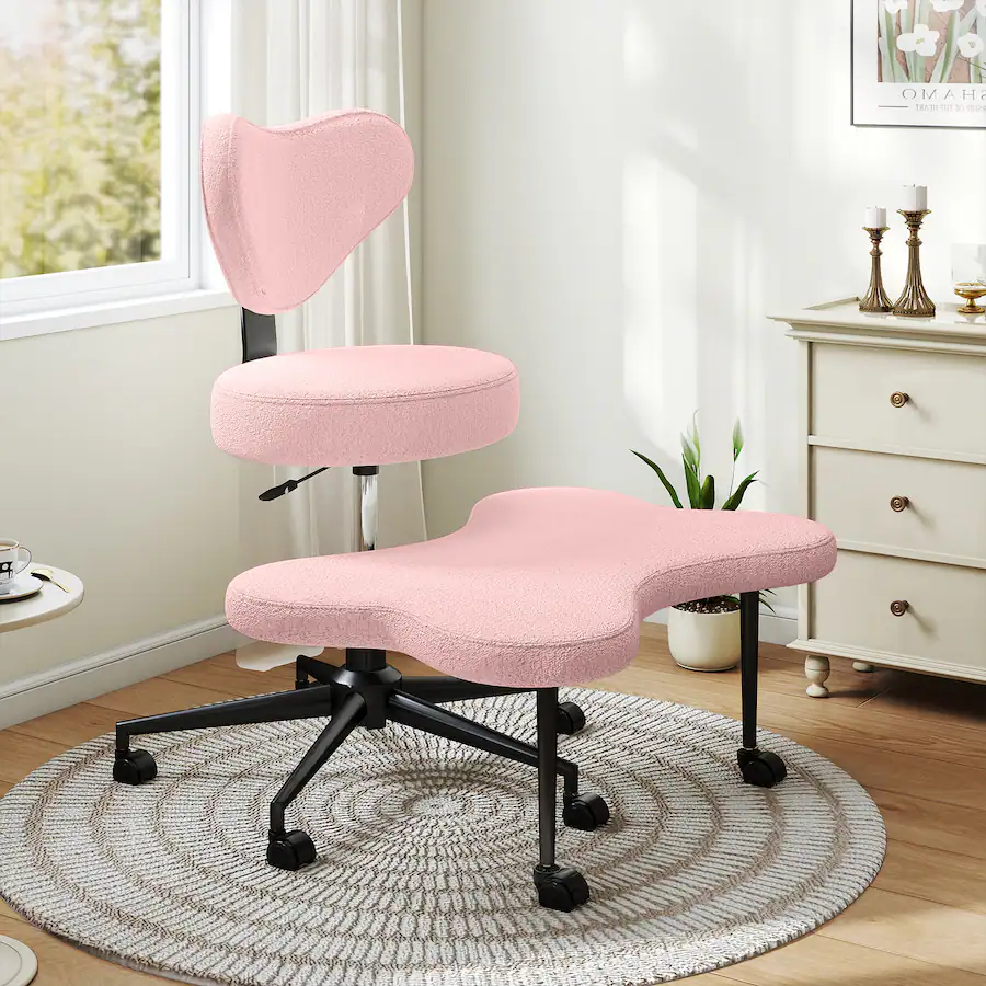 Rest Color Chair Pinmoco Office Chair Ergonomic Cross Legged Desk Chair with Height ...