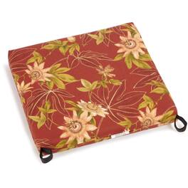 Blazing Needles - 20-inch by 19-inch Spun Polyester Chair Cushion - Passion Ruby