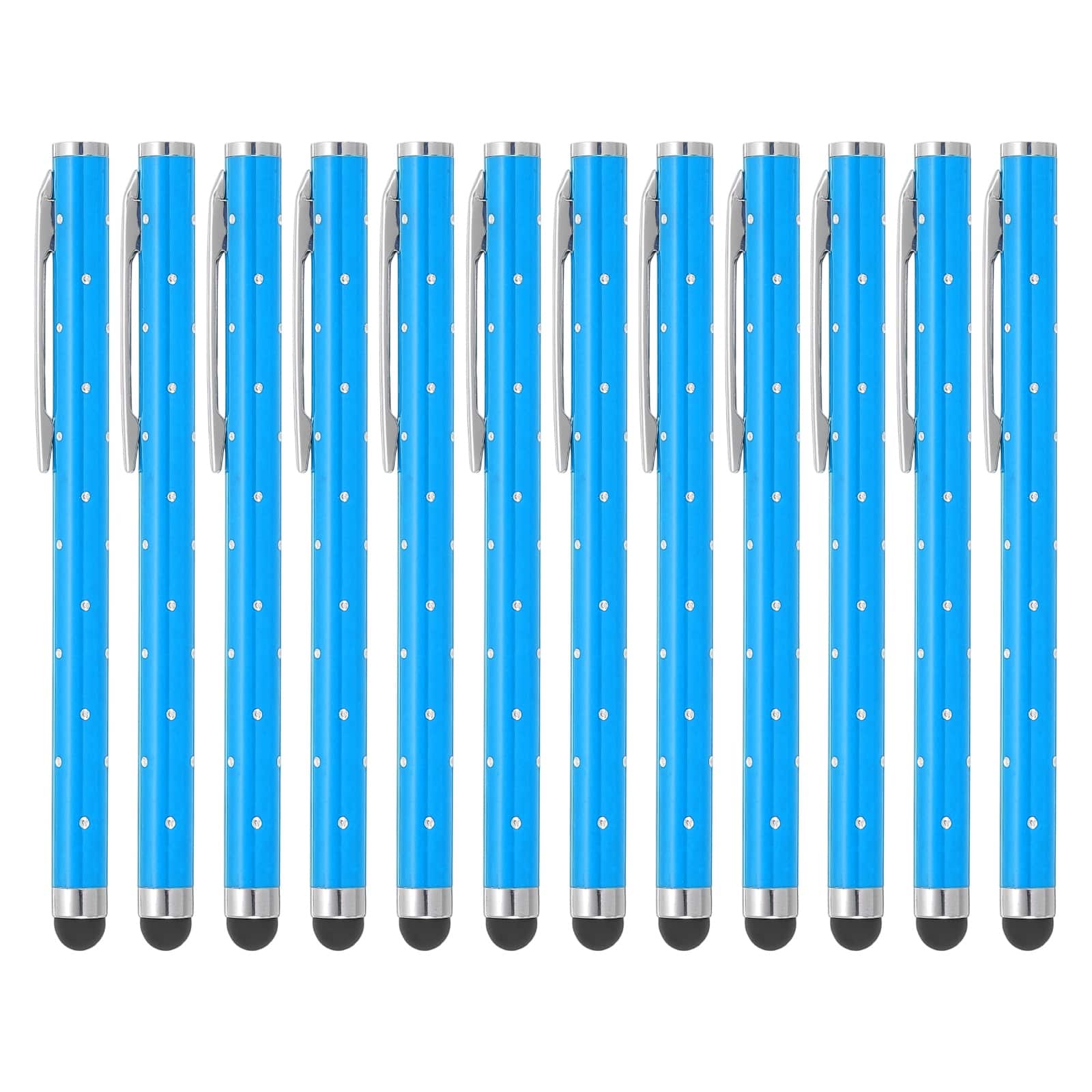 Unique Bargains - Stylus Pens for Touch Screens, 12pcs High Precision Universal Bling Metal Capacitive Pen for Touch Screen Devices Phone - Blue price history on PriceWatchPro