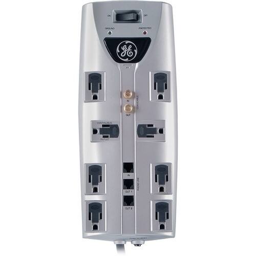 Front Standard. Jasco - GE 8-Outlets Premium Surge Suppressor.