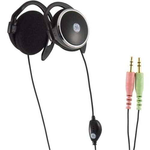Front Standard. GE - VoIP Ear Clip Stereo Earset.