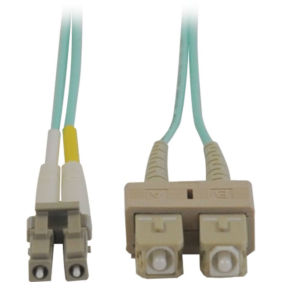 Alt View Standard 20. Tripp Lite - Fiber Optic Duplex Patch Cable - Aqua Blue.