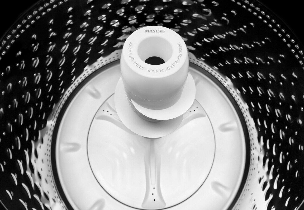 Alt View 11. Maytag - 4.2 Cu. Ft. High Efficiency Top Load Washer with Dual-Action PowerWash Agitator - White.