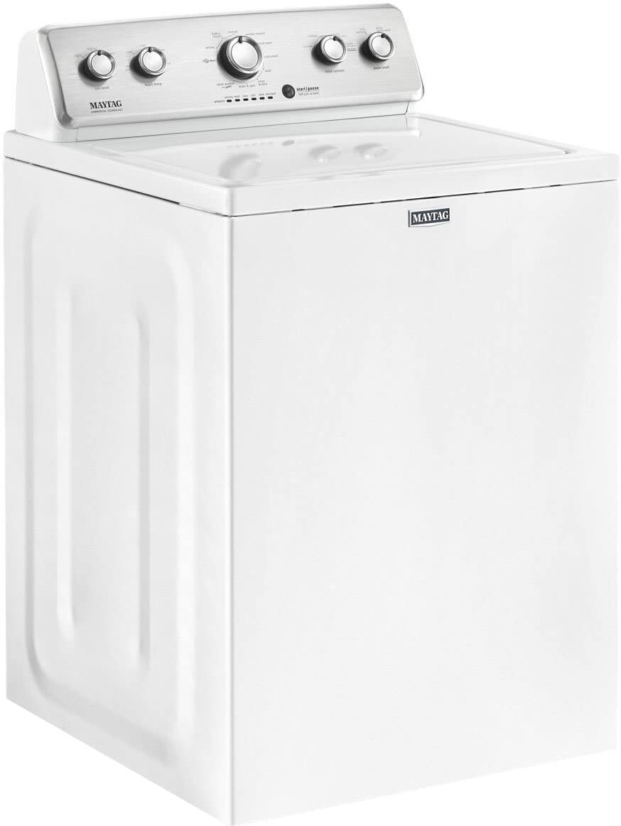 Alt View 15. Maytag - 4.2 Cu. Ft. High Efficiency Top Load Washer with Dual-Action PowerWash Agitator - White.