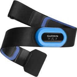 Garmin - HRM-Tri™ Heart Rate Monitor - Black/Blue - Front_Zoom