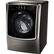Left. LG - SIGNATURE 5.8 Cu. Ft. High-Efficiency Smart Front Load Washer with Steam and TurboWash Technology - Premium Black Stainless Steel.