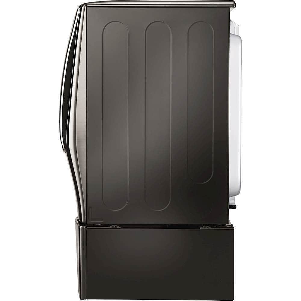 Alt View 16. LG - SIGNATURE 9.0 Cu. Ft. Smart Electric Dryer with Steam and Sensor Dry - Black Stainless Steel.
