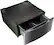 Angle. LG - SIGNATURE 29" Laundry Pedestal with Storage Drawer - Black Stainless Steel.