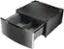 Left. LG - SIGNATURE 29" Laundry Pedestal with Storage Drawer - Black Stainless Steel.