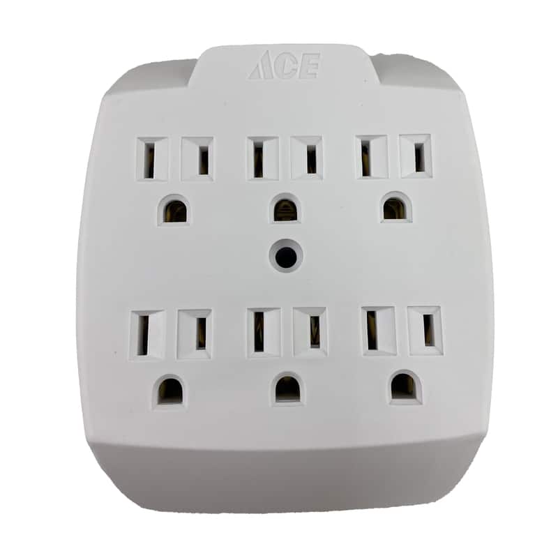 ProjeX - Grounded 6 outlets Adapter 1 pk