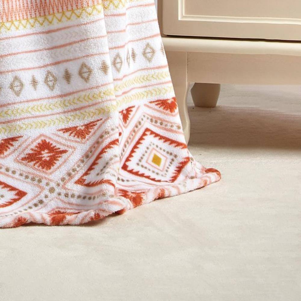 Alt View 2. Noble House - Plazatex Idris Micro plush Decorative All Season Multi Color 50" X 70" Throw Blanket - Multi.