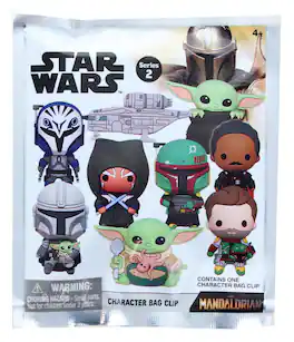 Monogram - Star Wars Mandalorian Series 2 3D Foam Bag Clip | One Random - White