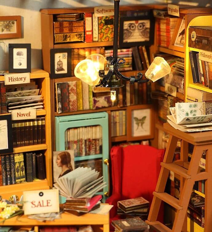 Back. 3D Puzzle - DIY 3D House Puzzle - Sam's Study 221 pcs.