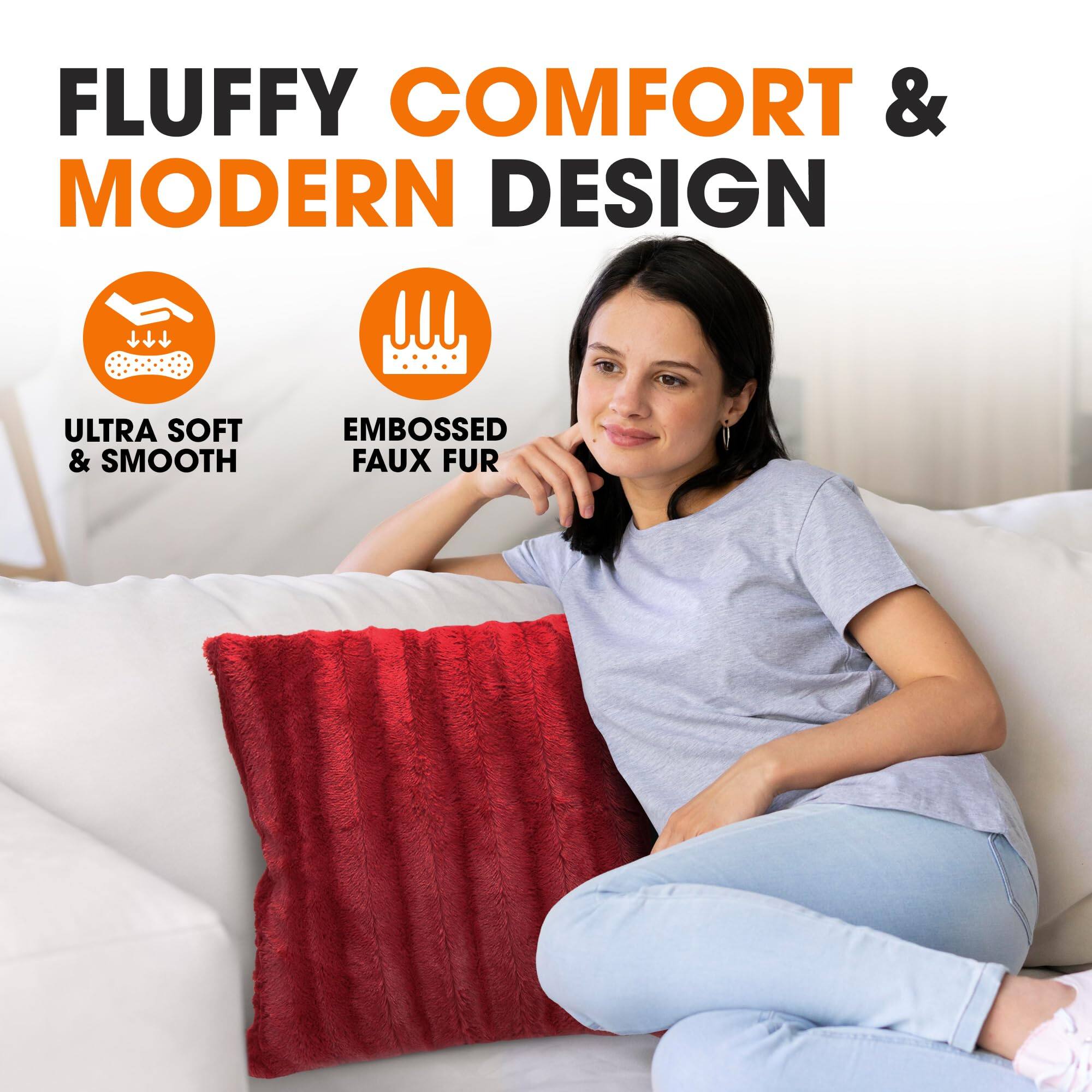 FLUFFY COMFORT & MODERN DESIGN

ULTRA SOFT & SMOOTH

EMBOSSED FAUX FUR