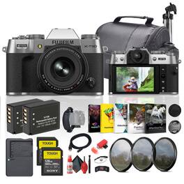 Fujifilm - X-T50 Mirrorless Camera with XF 16-50mm f/2.8-4.8 Lens (Silver) Bundle