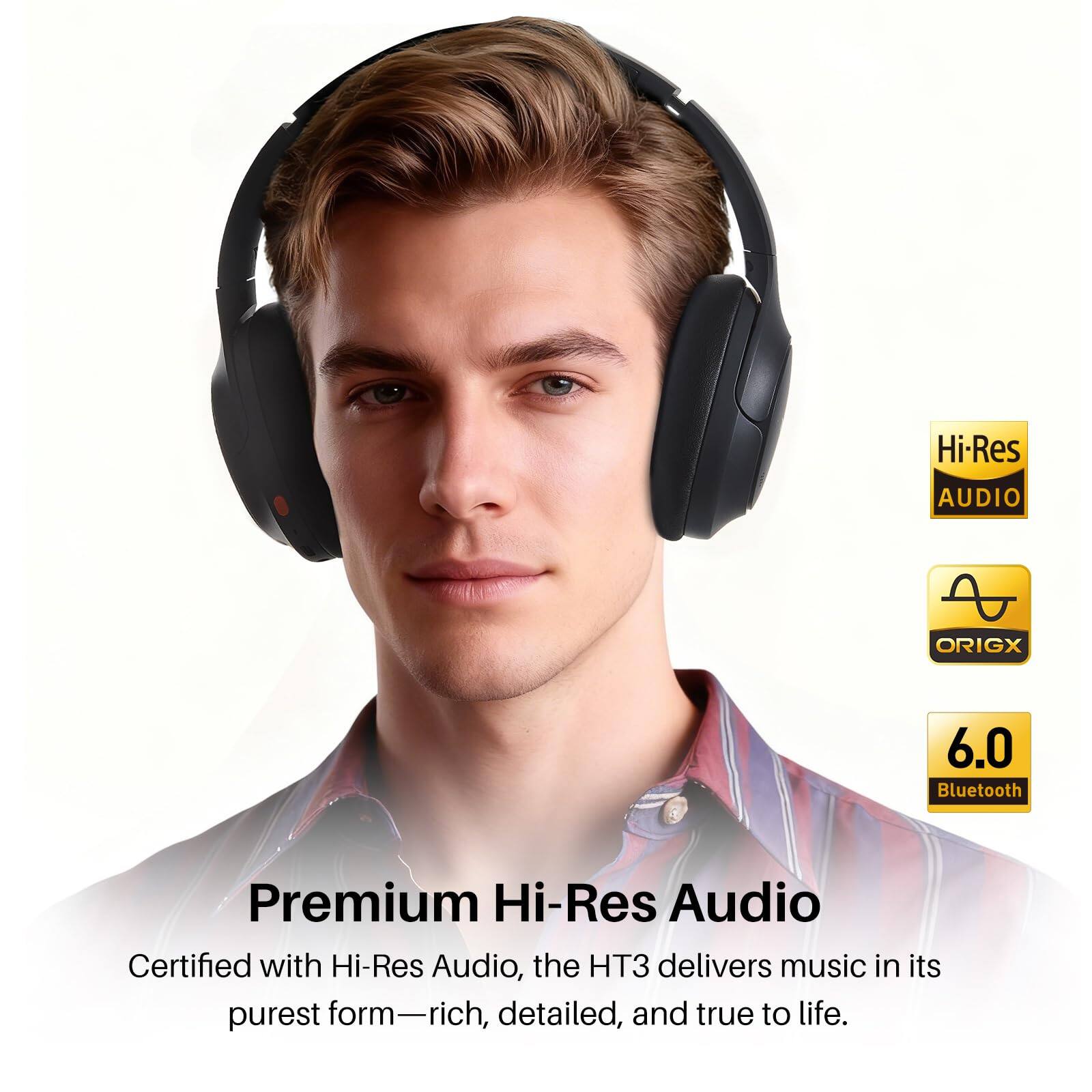 Premium Hi-Res Audio

Certified with Hi-Res Audio, the HT3 delivers music in its purest form—rich, detailed, and true to life.

- Hi-Res Audio
- ORIGX
- 6.0 Bluetooth