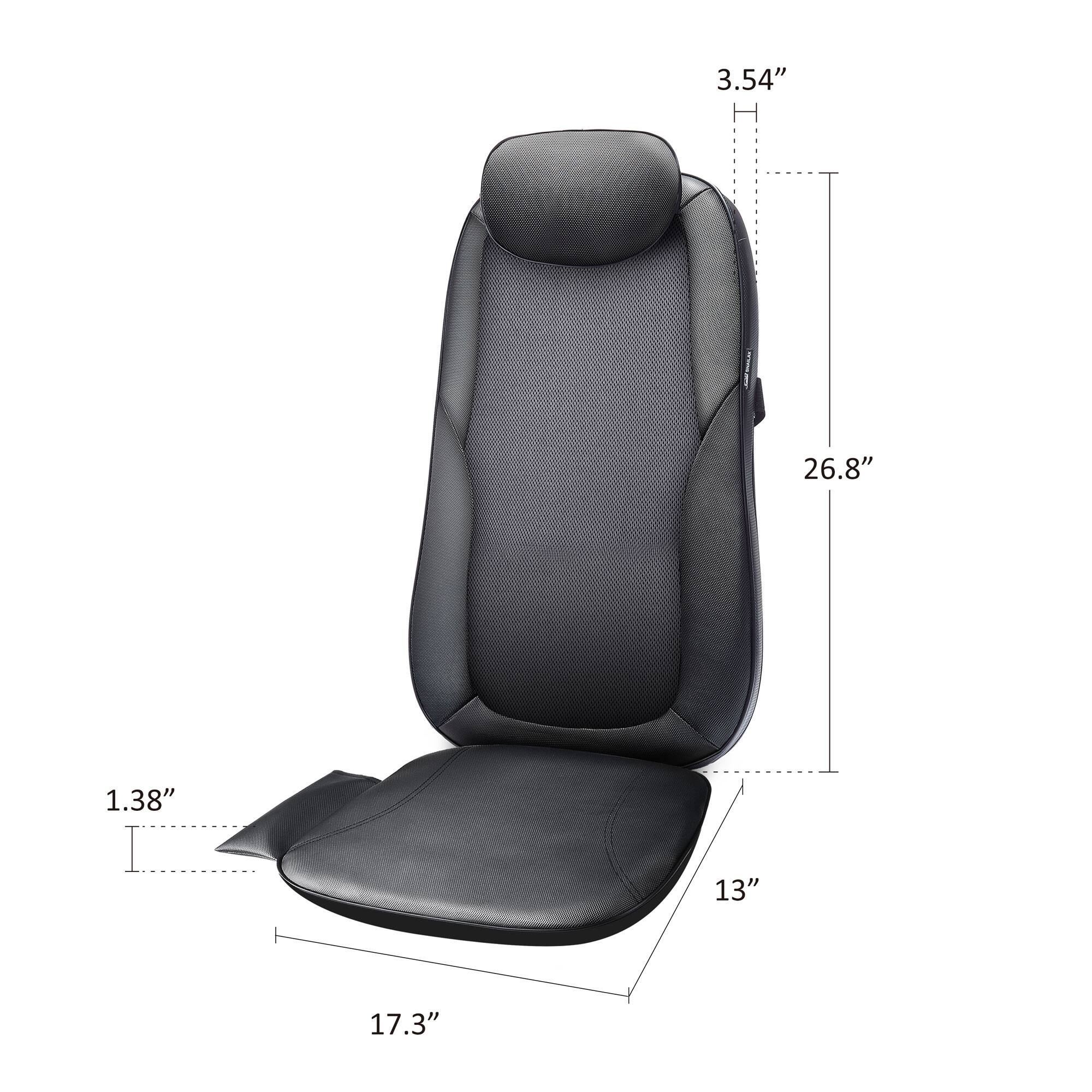 The dimensions of the chair are as follows:

- Height: 3.54"
- Width: 17.3"
- Depth: 13"
- Seat Height: 1.38"
- Backrest Height: 6.8"
