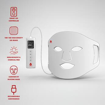 Pursonic 2 in 1 Red Light Therapy System: Facial LED Mask & Full Pursonic 2 in 1 Red Light Therapy System: Facial LED Mask & Full