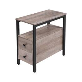 Cleave Techs Inc - Narrow Side Table With Drawers - Brown