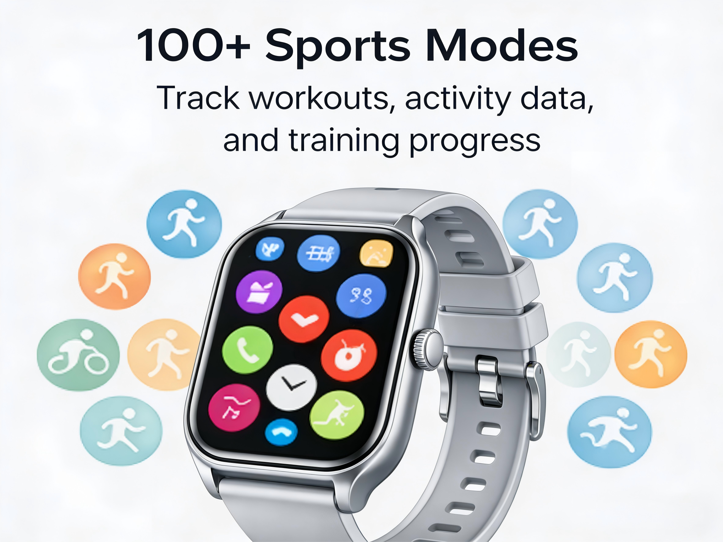 100+ Sports Modes  
Track workouts, activity data, and training progress