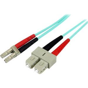 Left Standard. Startech - 10Gb Fiber Optic Duplex Cable - Aqua.