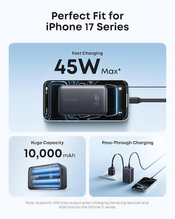 Nano Power Bank (10K, 45W, Built In USB C Cable) + Anker Nano Nano Power Bank (10K, 45W, Built In USB C Cable) + Anker Nano
